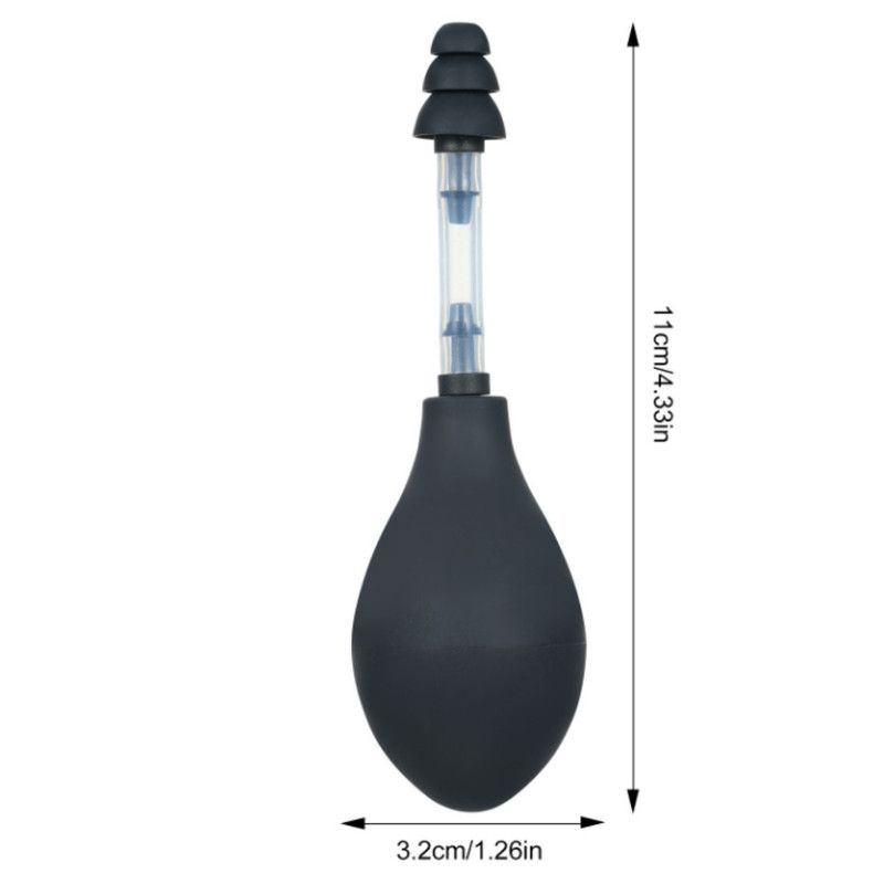 Ear Pressure Relief Tool Handheld Ear Pressure Reducer for Head Tension Discomfort Relief-black