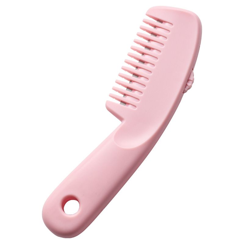 Hair Cutting Comb Dual Function Trimming Styling Comb for Home DIY Haircuts-pink