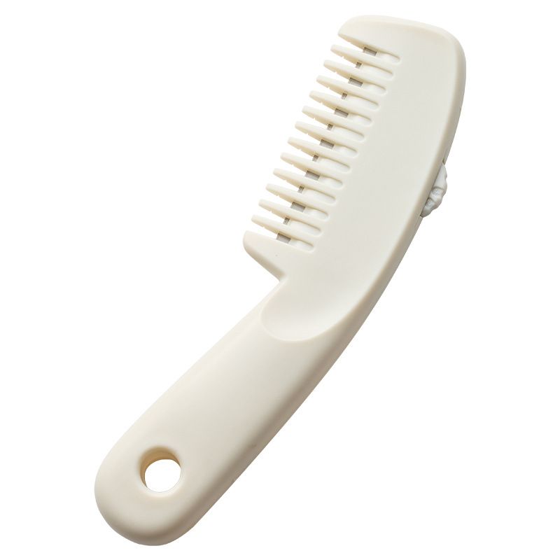 Hair Cutting Comb Dual Function Trimming Styling Comb for Home DIY Haircuts-white