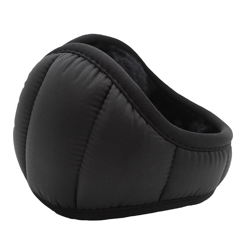 Foldable Windproof Thermal Earmuffs, Water Resistant Warm Ear Warmers for Winter Commuting & Cycling-black