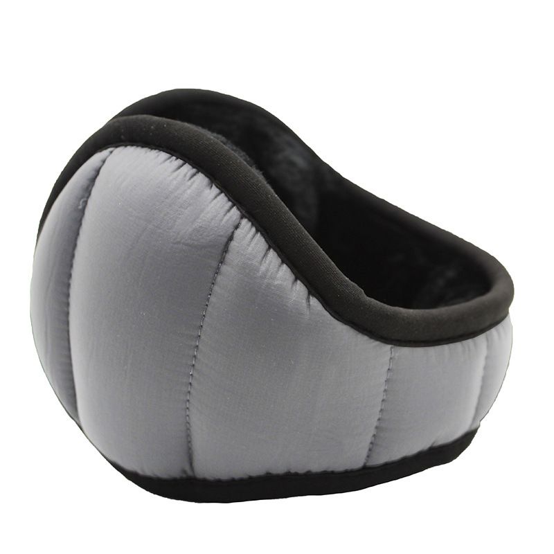 Foldable Windproof Thermal Earmuffs, Water Resistant Warm Ear Warmers for Winter Commuting & Cycling-light grey