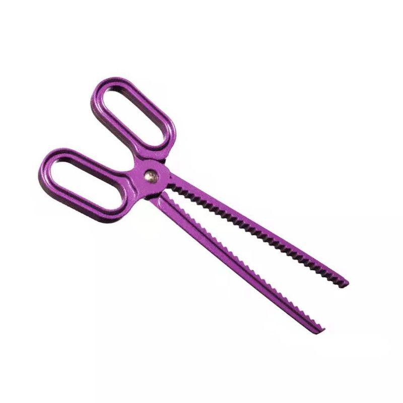 Scissor Style Bra Pad Removal Clip, Serrated Underwire Liner Tweezers for Swimsuit Bra Inserts Handy Tool-Purple