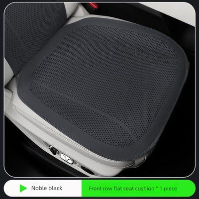 Car Seat Cushion Breathable Perforated Seat Pad, Non Slip Auto Front Seat Cover Mat for Driving Office Chair-Black