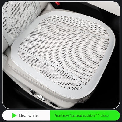 Car Seat Cushion Breathable Perforated Seat Pad, Non Slip Auto Front Seat Cover Mat for Driving Office Chair-Gray