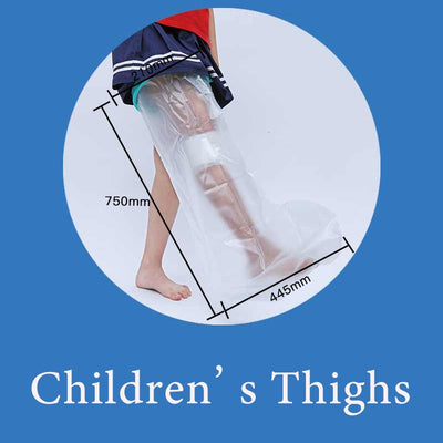Kids Thigh Leg Waterproof Cast Cover Shower Bandage Protector Child Broken Leg Knee Wound Bath Sleeve
