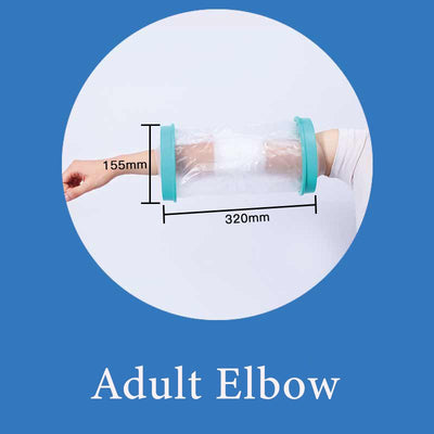 Adult Elbow Waterproof Cast Cover Shower Bandage Protector Broken Elbow Joint Wound Bath Sleeve