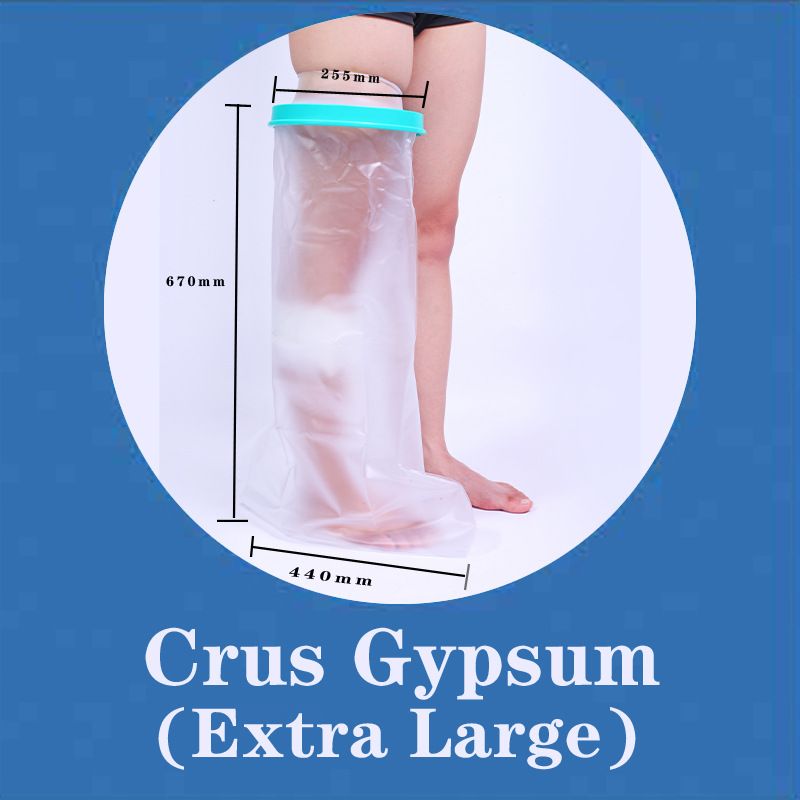 Extra Large Adult Calf Leg Waterproof Cast Cover Shower Oversize Broken Leg Gypsum Bandage Bath Protector