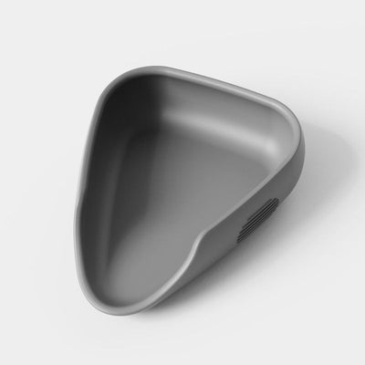 Silicone Coffee Bean Weighing Tray, Triangular Coffee Dosing Vessel, Reusable Silicone Scoop Tray for Coffee Bean Scale, Barista Coffee Accessory-Gray