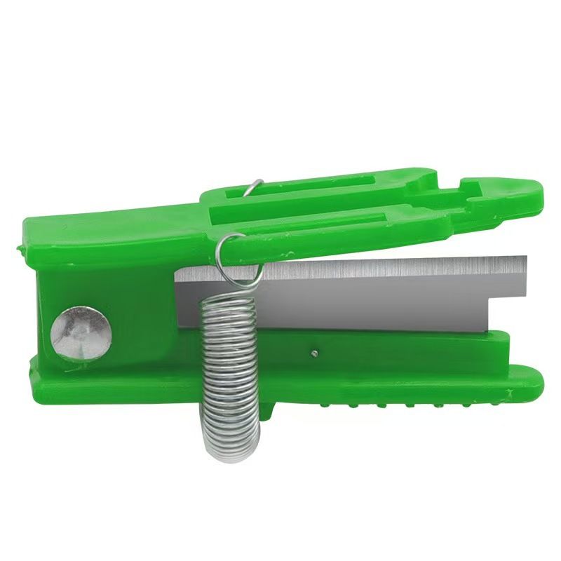 Spring Pruning Shears for Fruit Vegetable Picking, Detachable Blade Garden Harvest Cutter, Portable Plant Stem Cutting Tool-Green