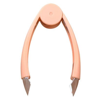 Stem Remover Tool for Strawberry, V Shape Fruit Huller Clip, Portable Berry Leaf Corer Picker for Kitchen-Orange