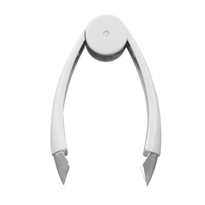 Stem Remover Tool for Strawberry, V Shape Fruit Huller Clip, Portable Berry Leaf Corer Picker for Kitchen-Gray
