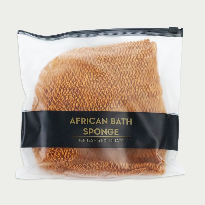 Exfoliating Bath Net Sponge Long Lasting Body Scrubber Shower Loofah Mesh Sponge-Brown