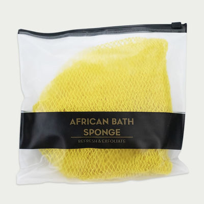 Exfoliating Bath Net Sponge Long Lasting Body Scrubber Shower Loofah Mesh Sponge-Yellow