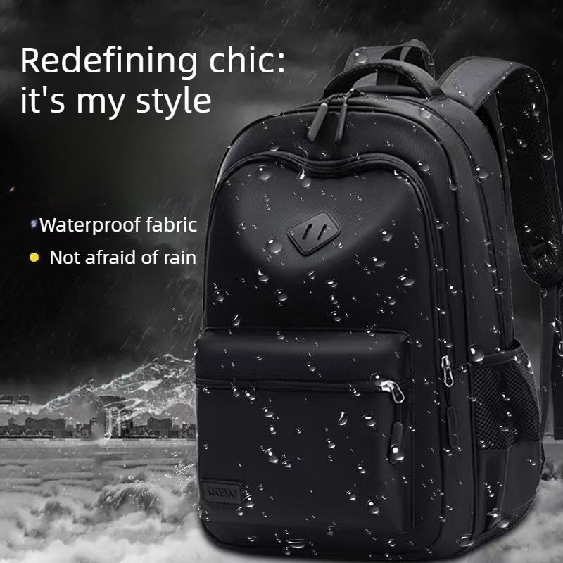 Casual School Backpack with USB Charging Port, Water Resistant Daypack for Uni Students & Daily Commute-small