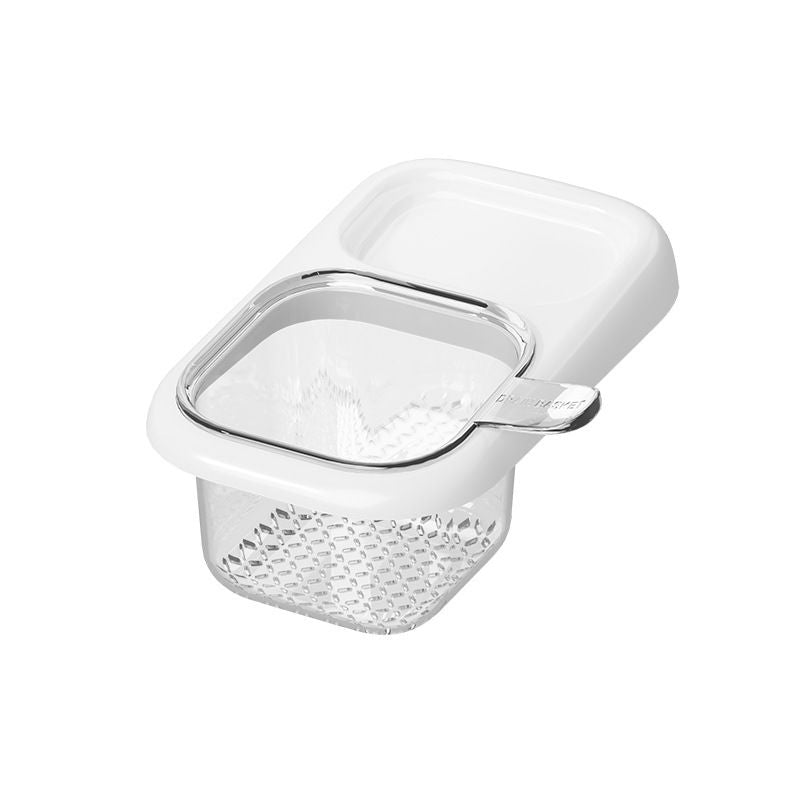 Kitchen Sink Drain Basket with Lid, Multifunctional Food Catcher Waste Filter Container for Countertop-white