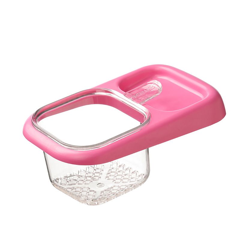 Kitchen Sink Drain Basket with Lid, Multifunctional Food Catcher Waste Filter Container for Countertop-rose