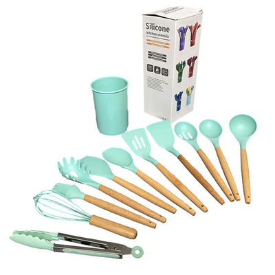 12pcs Nylon Cooking Utensil Set BPA Free Heat Resistant Prevents Stick Kitchen Utensil Set for Kitchen Tool
