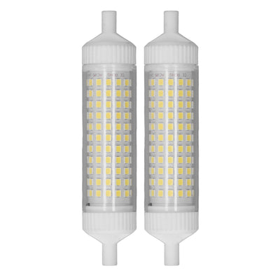 2Pcs R7S LED Light Bulb 118mm Dimmable 15W 154 LEDs Double Ended Floodlight for Home Night Advertising Lighting 220V White Light