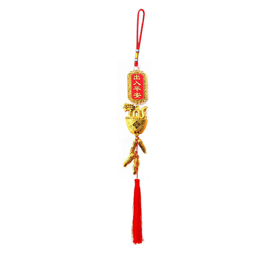 Hanging Plated Pendant Decoration Dragon Charm Year of The Dragon Hanging Ornament for Car Home Office