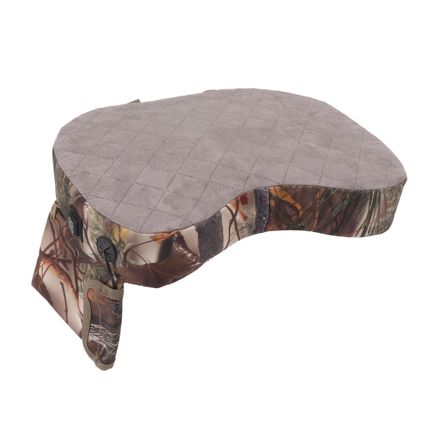 Portable Heating Seat Pad Camouflage 3 Gears Thicken USB Heated Stadium Seat Cushion Pad for Camping Hunting Fishing Leaf