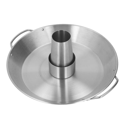 Beer Can Chicken Roaster Rack Reusable 430 Stainless Steel BBQ Roasting Pan for Home