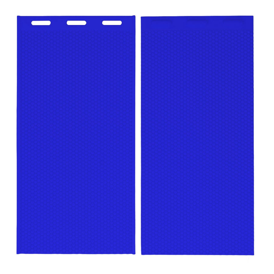 2PCS Beeswax Sheet Mold 5.4mm Reusable Silicone Beeswax Mold Foundation for Bee Keeping 37.5x21CM Dark Blue