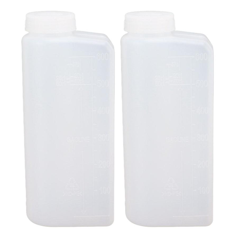 2PCS 600ML 2 Stroke Oil Petrol Fuel Mix Bottle Professional Oil Mixing Bottle Container for Chainsaw Ironing Machine