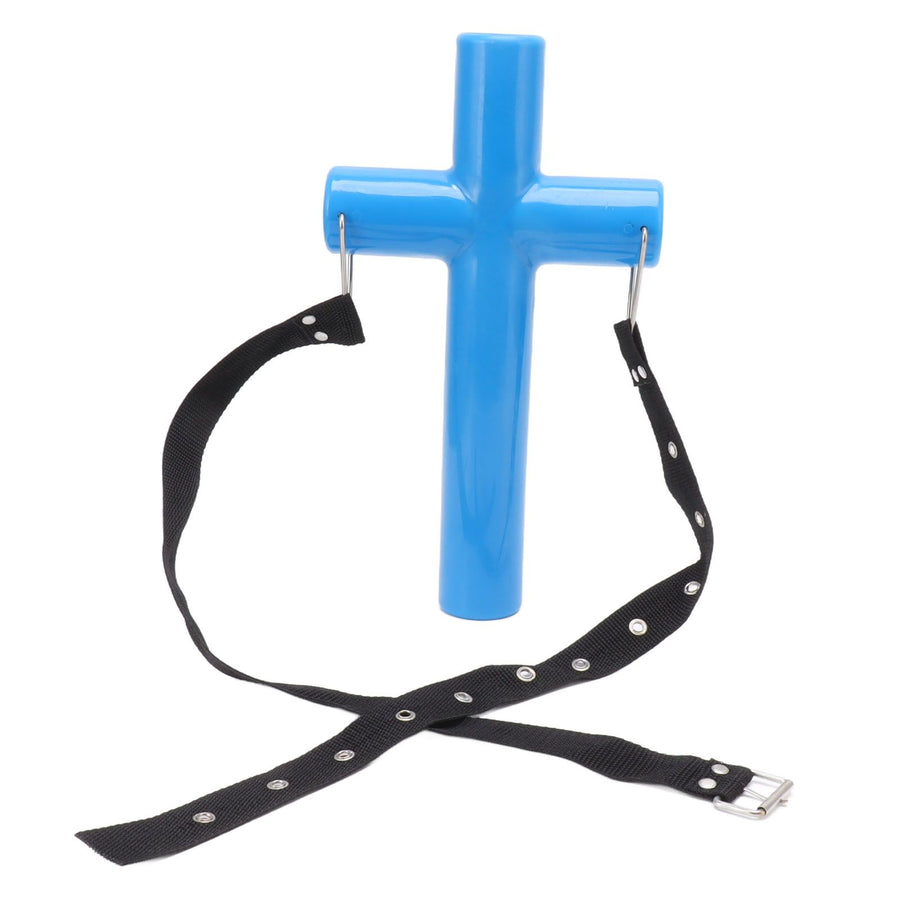 Livestock Mouth Opener Animal Gastric Lavage Feeding Medicine Cross Tool for Cattle Horse Sheep Blue L