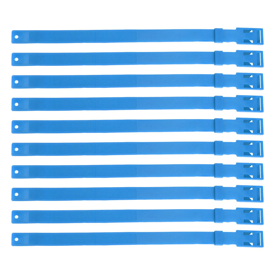 10PCS Goat Collar PU 23 Inch Adjustable Livestock Collar for Farm Animal Cow Horse Sheep Blue