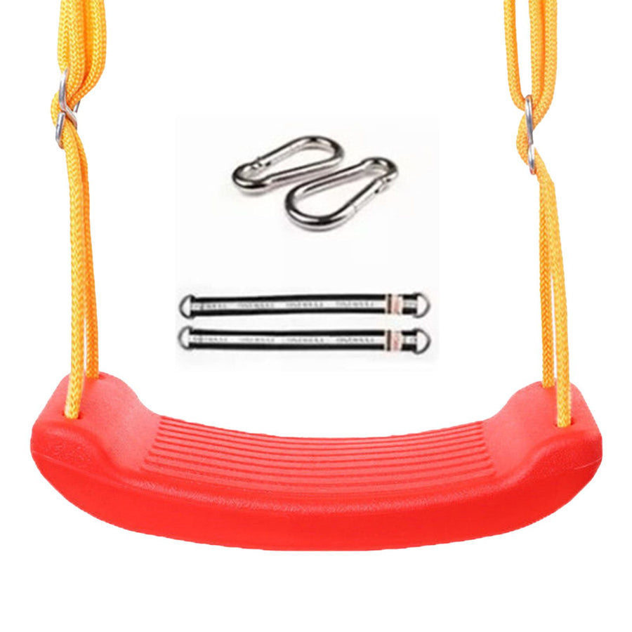 Swing Seat Anti Skid Buckle Adjustable Tear Resistant Rope Children Seat Swing for Park Outdoor Red