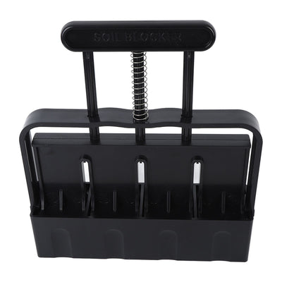 Soil Block Maker with Comfortable Handel ABS 4 Cell Soil Blocking Tool for Seed Starting Germination