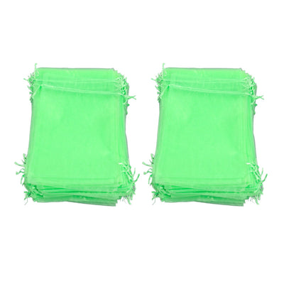 100PCS Fruit Protection Netting Bag Reusable Garden Mesh Barrier Bag for Plant Flower Fruit Trees Green 20x30cm/7.9x11.8in