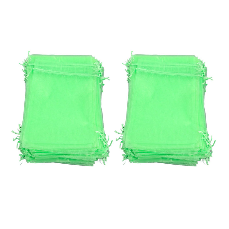 100PCS Fruit Protection Netting Bag Reusable Garden Mesh Barrier Bag for Plant Flower Fruit Trees Green 20x30cm/7.9x11.8in