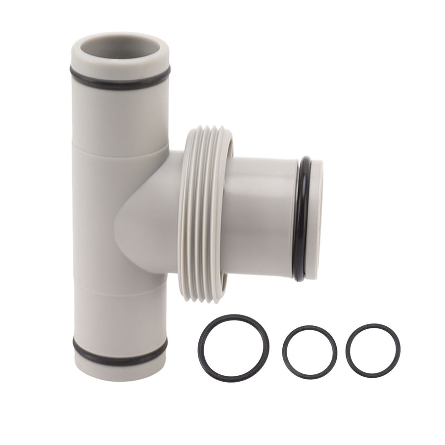 Pool Hose Adapter T Shape Threaded Pump Connector 1.5in to 1.25in Connection Hose Plunger for Pool Maintenance