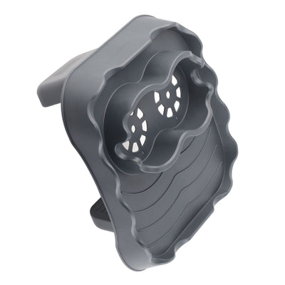 Hot Tub Table Tray with Drain Holes Anti Slip Adjustable Hot Tub Side Table for Swimming Pools SPA Bathtub Grey
