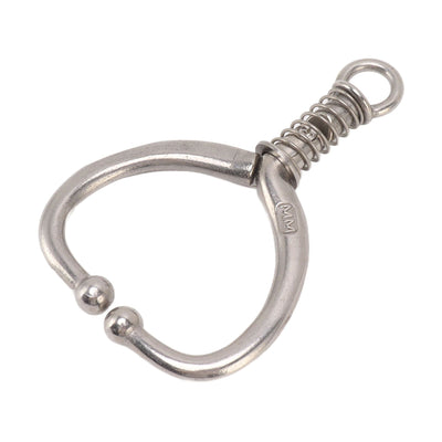 Cattle Nose Ring Durable Stainless Steel Cattle Ring Spherical Cattle Ring Clamp Traction for Home Farm HL Q4E