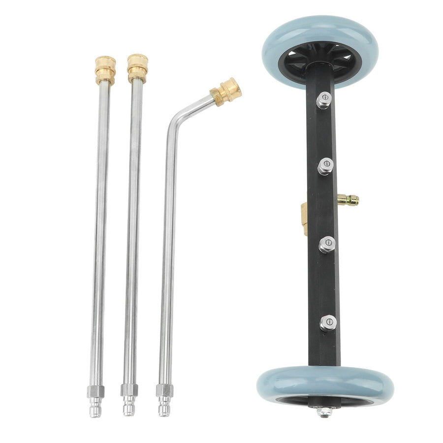 Undercarriage Cleaner Stainless Steel Brass 4000 Psi Undercarriage Cleaner Water Broom 1/4in Quick Connect for Home Road Car