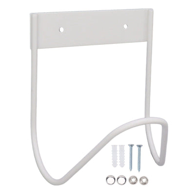Garden Hose Holder 304 Stainless Steel Wall Mount Heave Duty Water Hose Hook Hanger for Outside Yard White
