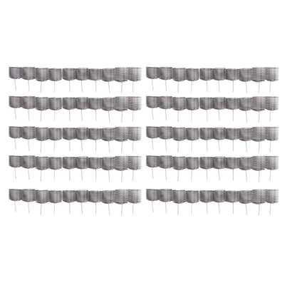 100PCS Fertilizer Mesh Basket Column Shape Stainless Steel Nutrition Box Tools for Garden Nursery Large
