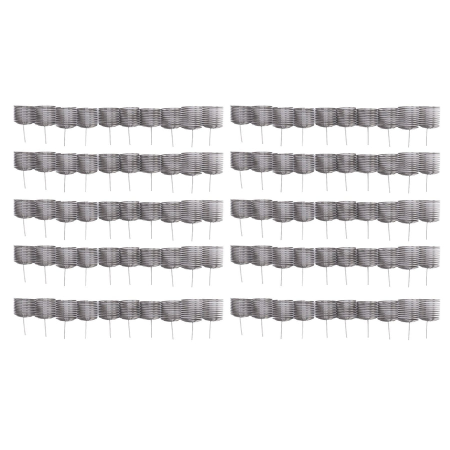 100PCS Fertilizer Mesh Basket Column Shape Stainless Steel Nutrition Box Tools for Garden Nursery Large