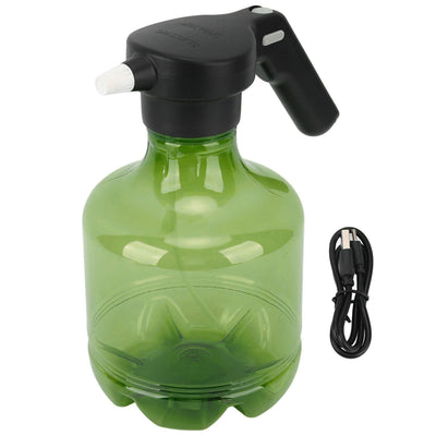 3L Electric Spray Bottle Rechargeable High Pressure Cleaning Spray Can for Watering Flowers Garden Cleaning Green