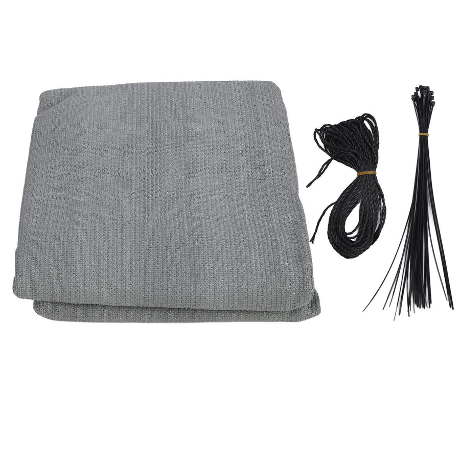 Balcony Privacy Screen Fence Cover HDPE UV Protection Privacy Screen Fence for Deck Patio Backyard Outdoor Pool Light Gray