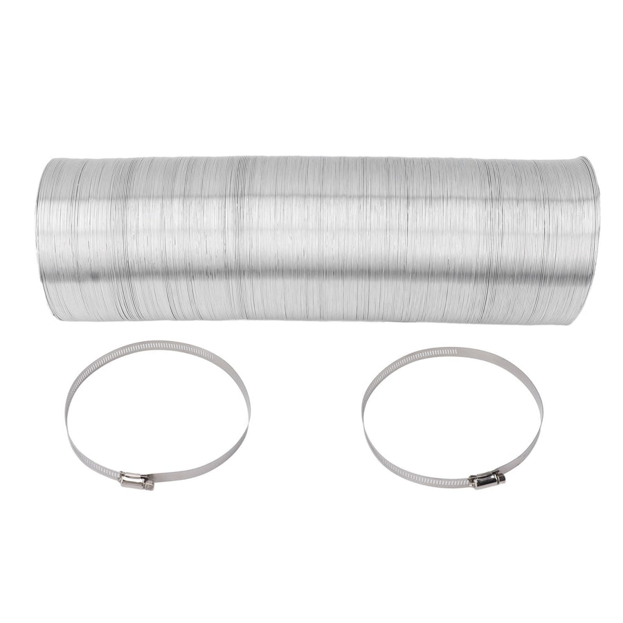 6in Flexible Ducting Hose 4 Layer Flexible Foil Ducting Dryer Air Vent Hose for HVAC Ventilation 5m/16ft