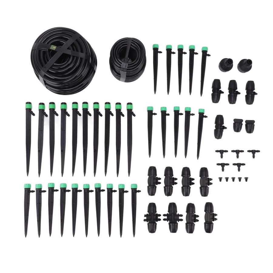 Garden Irrigation System Garden Watering System Automatic Drip Irrigation Kits for Raised Garden Bed Yard Lawn