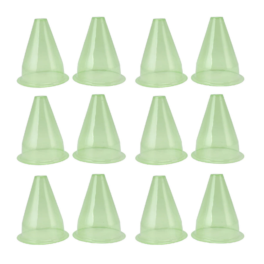 12Pcs Garden Cloches Plastic Multifunctional Plant Covers Protectors Dome Bell Transparent Jar Prevent Birds Frost