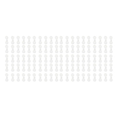 100pcs Shade Cloth Plastic Clips Round Fixing Clips for Greenhouse Outdoor Garden Anti Bird Netting Agricultural Sunshade White