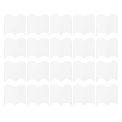 20PCS Interlocking Landscaping Edging Kit Weatherproof Garden Landscape Edging Border Hammer in Lawn Edge White