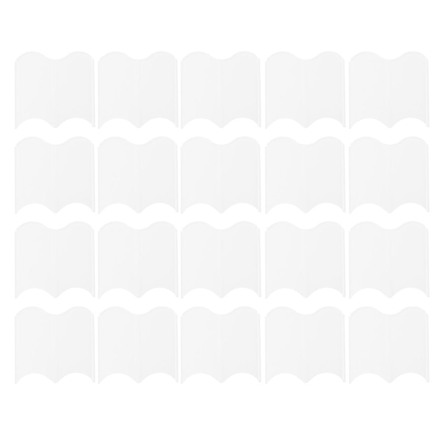 20PCS Interlocking Landscaping Edging Kit Weatherproof Garden Landscape Edging Border Hammer in Lawn Edge White