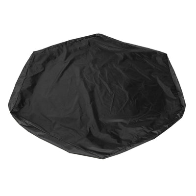 Sandbox Cover Hexagon Sandpit Sand Toys Cover Waterproof Pool Cover with Drawstring for Outdoor Garden Black