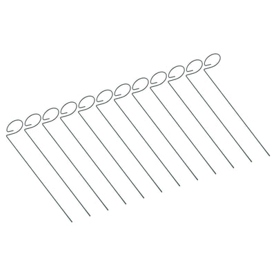 12Pcs Plant Stakes Reusable Plant Sticks Support Anti Rust Stem Flower Support for Home Garden Yard Farm